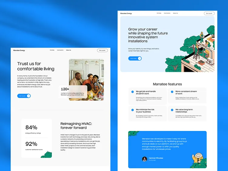 Manatee brand asset featured on dribbble.com