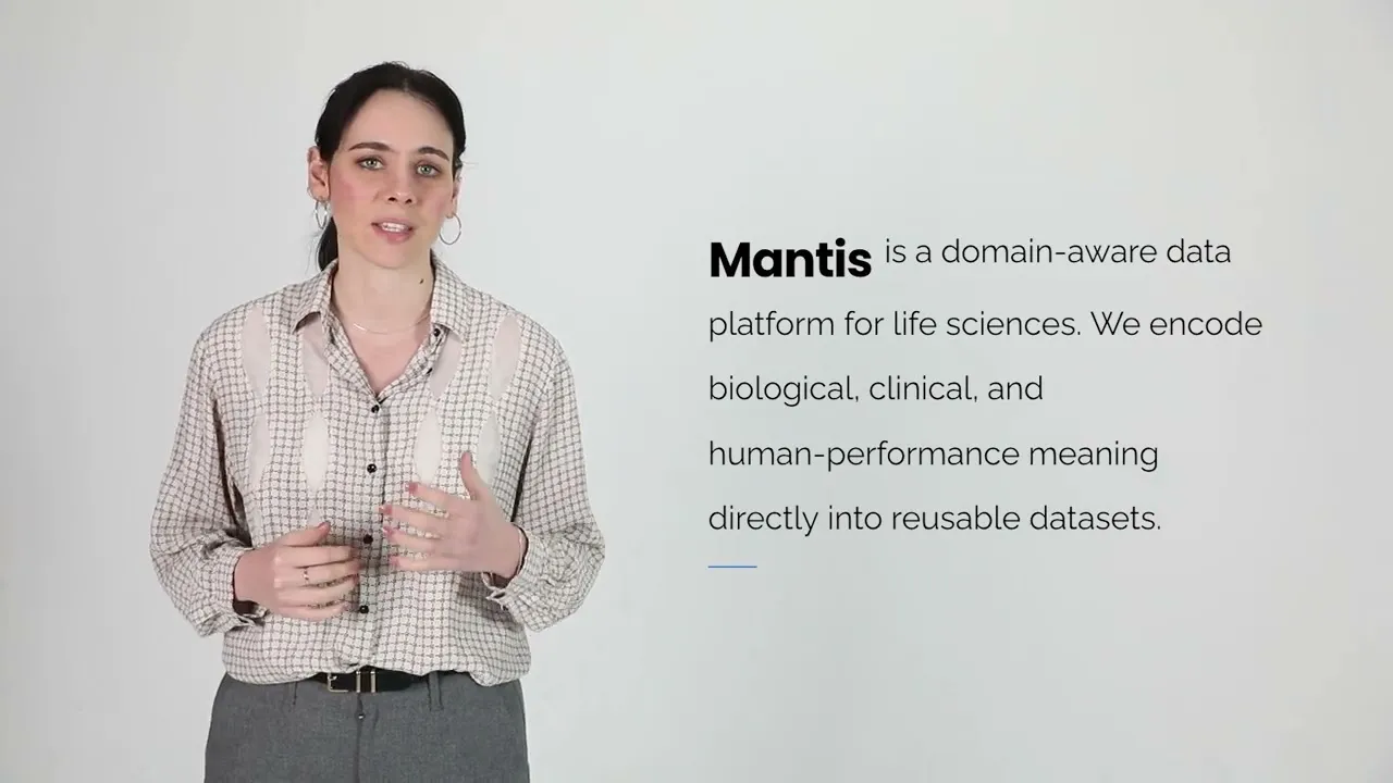 Mantis Biotechnology brand asset featured on ycombinator.com