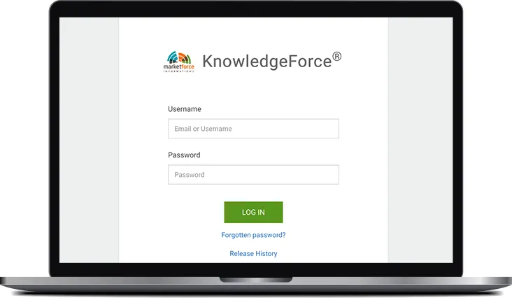 MarketForce brand asset featured on marketforce.com