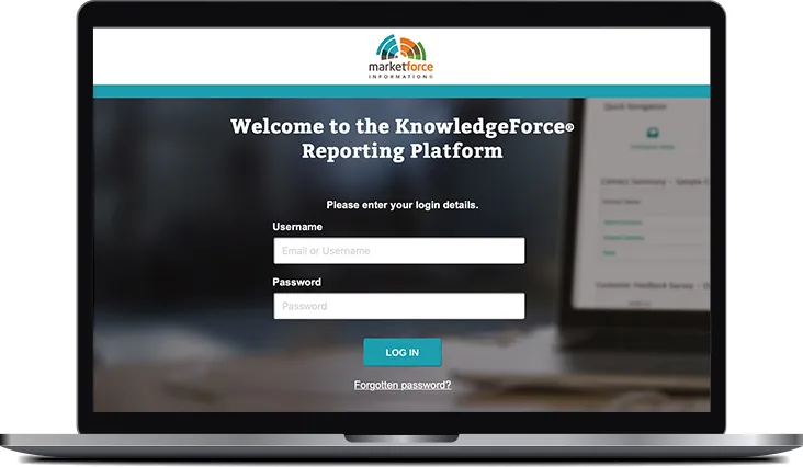 MarketForce brand asset featured on marketforce.com