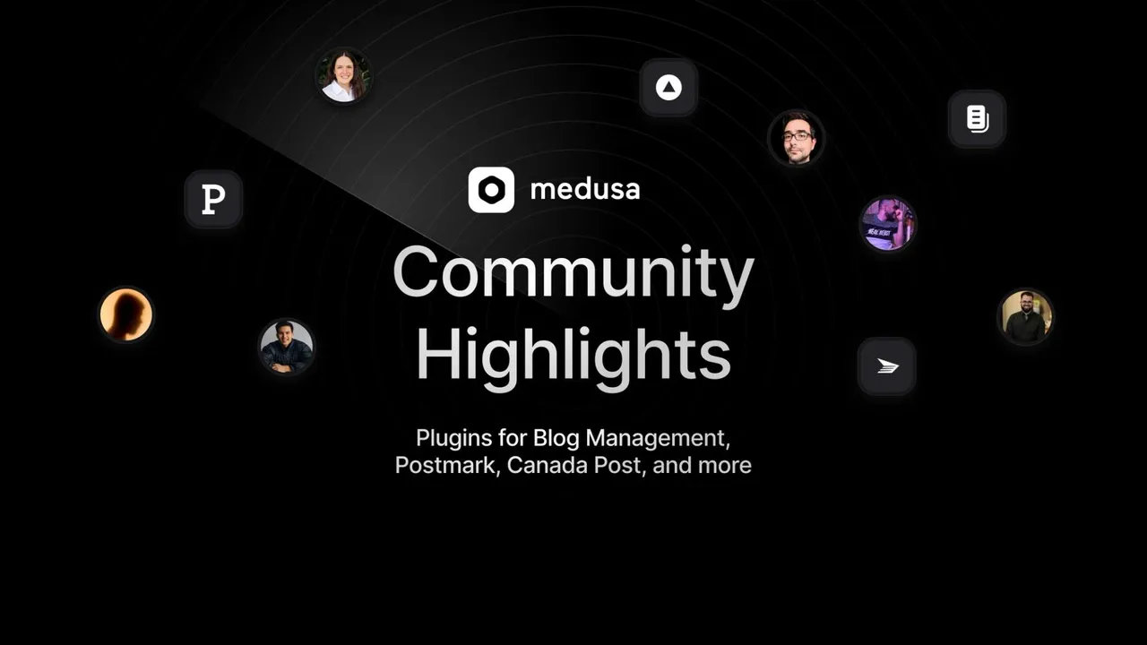 Medusa brand asset featured on medusajs.com