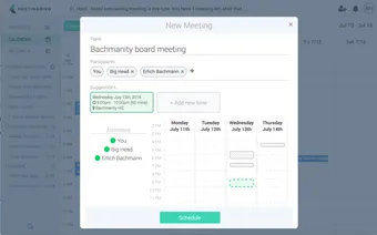 Meetingbird brand asset featured on meetingbird.en.softonic.com