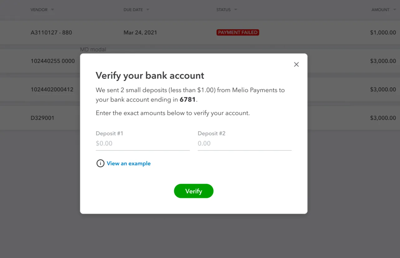 Melio brand asset featured on help.qbbillpay.melio.com