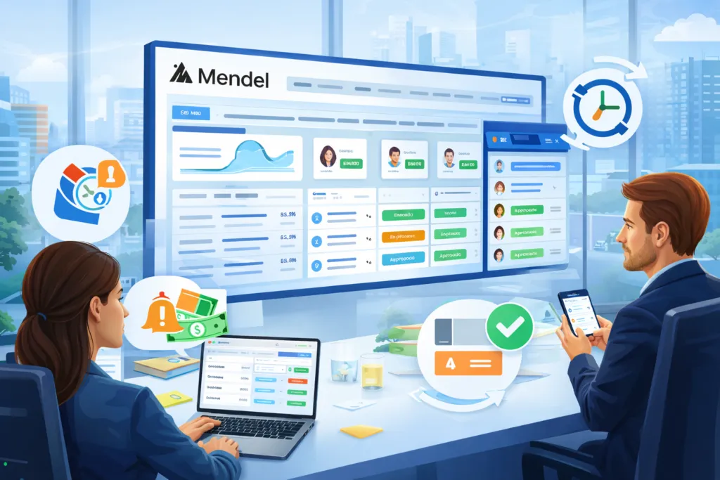 Mendel brand asset featured on mendel.com