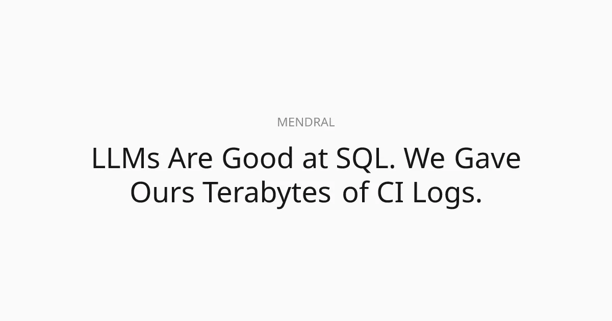 Mendral brand asset featured on mendral.com