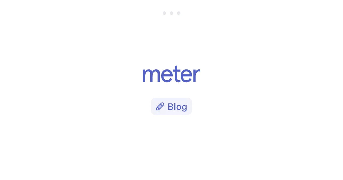 Meter brand asset featured on meter.com