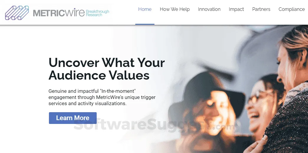 MetricWire brand asset featured on softwaresuggest.com
