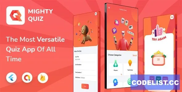 MightyQuiz brand asset featured on codelist.cc