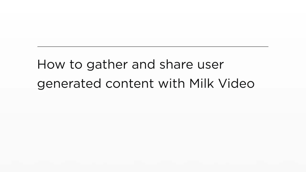 Milk Video brand asset featured on milkvideo.com