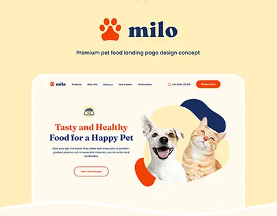 Milo brand asset featured on behance.net