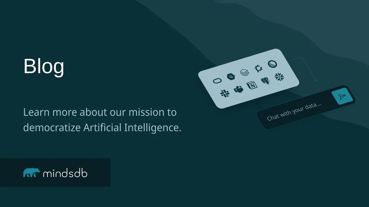 MindsDB brand asset featured on mindsdb.com