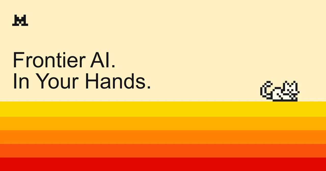 Mistral AI brand asset featured on mistral.ai