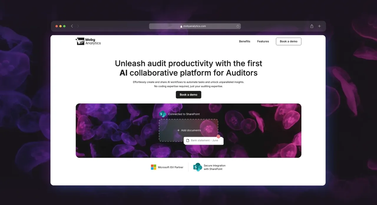 Moby Analytics brand asset featured on thebranx.com