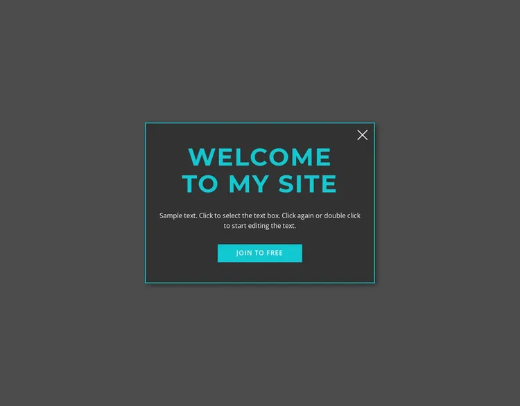 Modal brand asset featured on nicepage.com