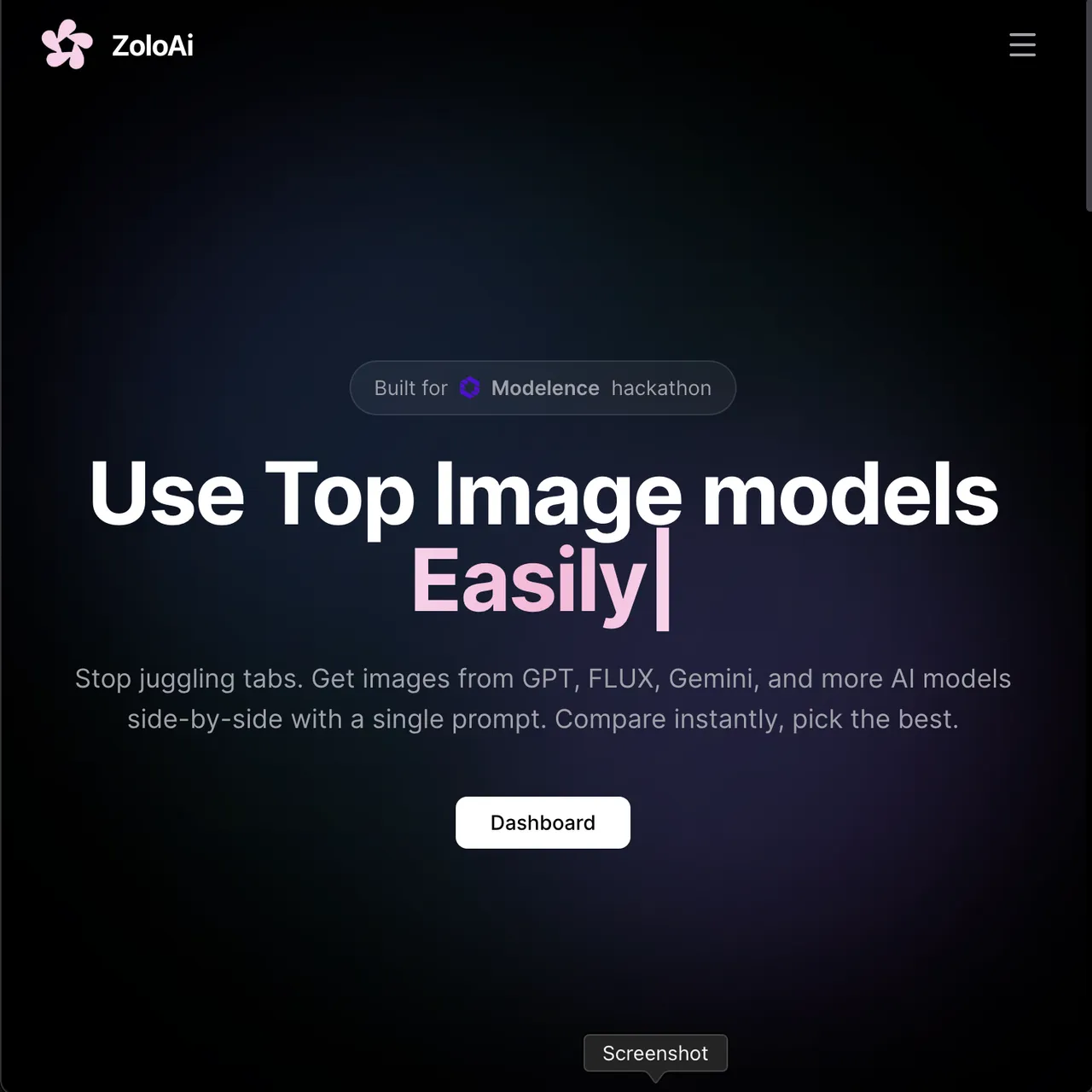 Modelence brand asset featured on modelence.com