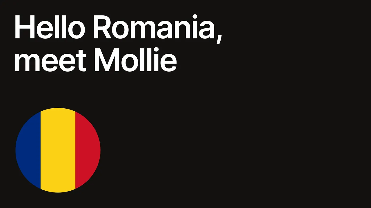 Mollie brand asset featured on mollie.com
