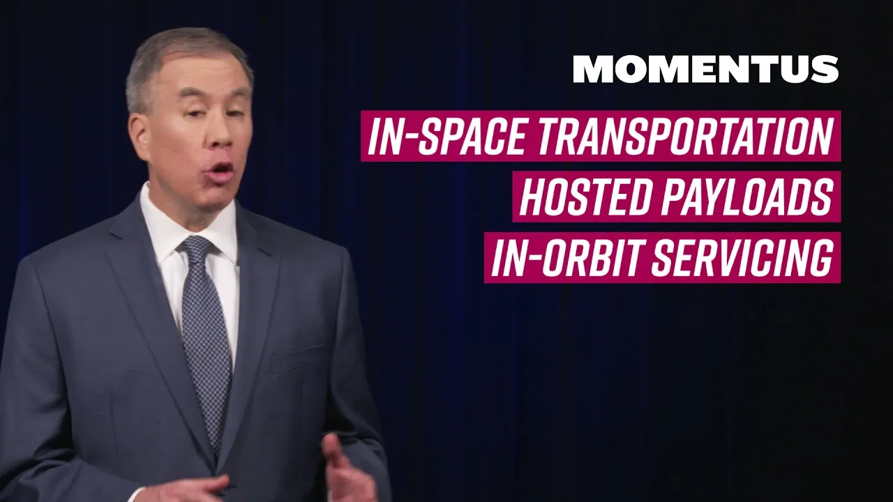 Momentus brand asset featured on momentus.space