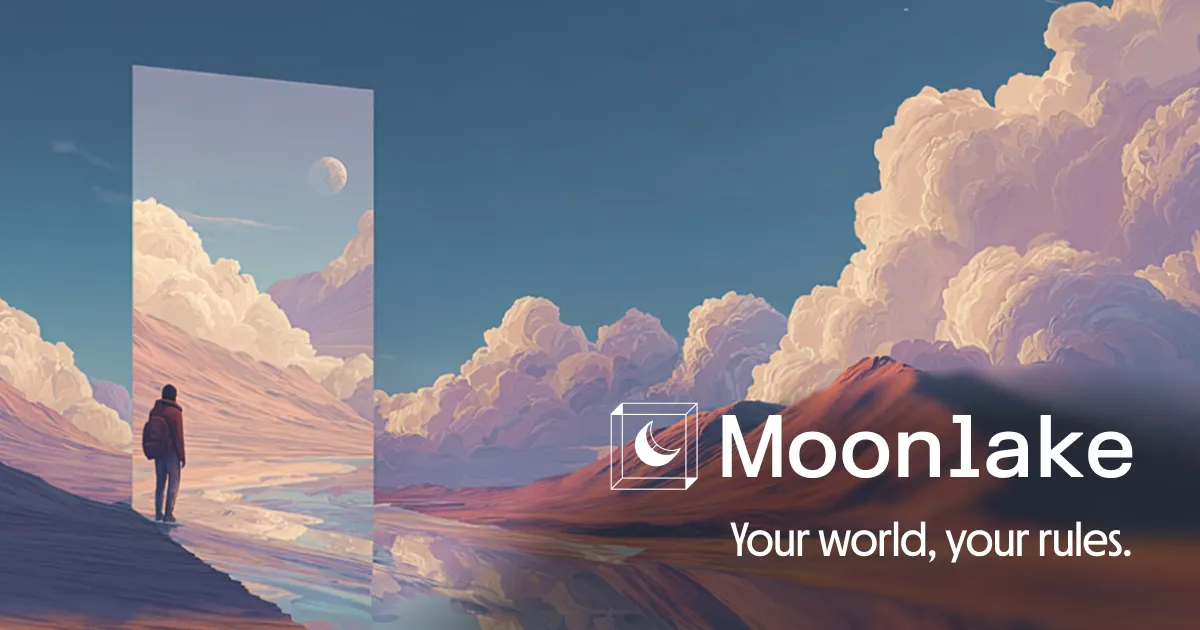 Moonlake brand asset featured on moonlakeai.com