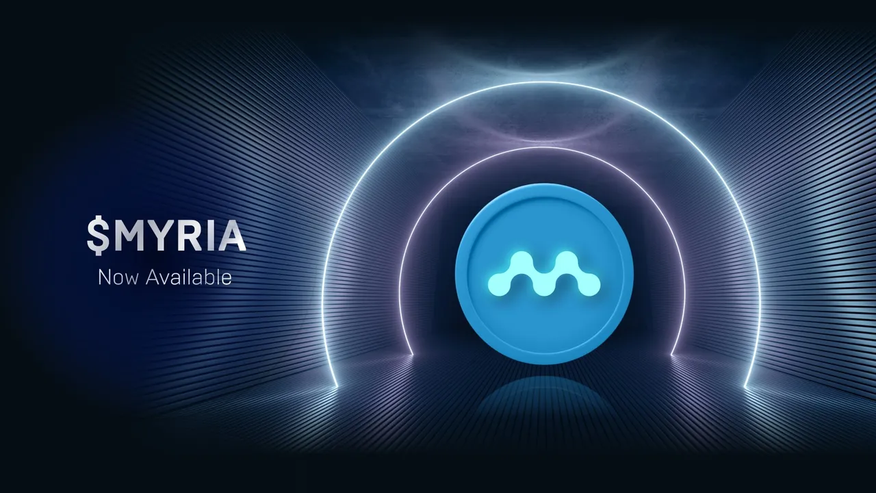 Myria brand asset featured on coingape.com