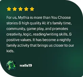 Mythia brand asset featured on site.mythia.ai