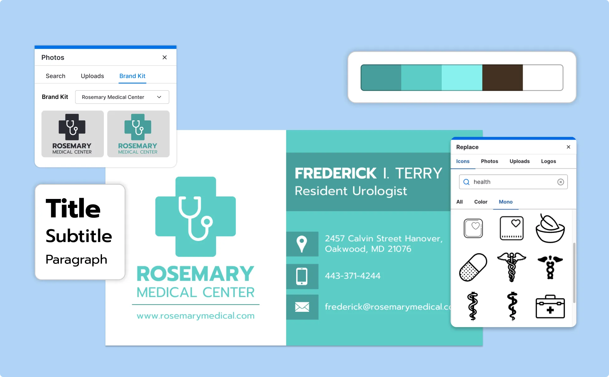 Namecard.ai brand asset featured on venngage.com