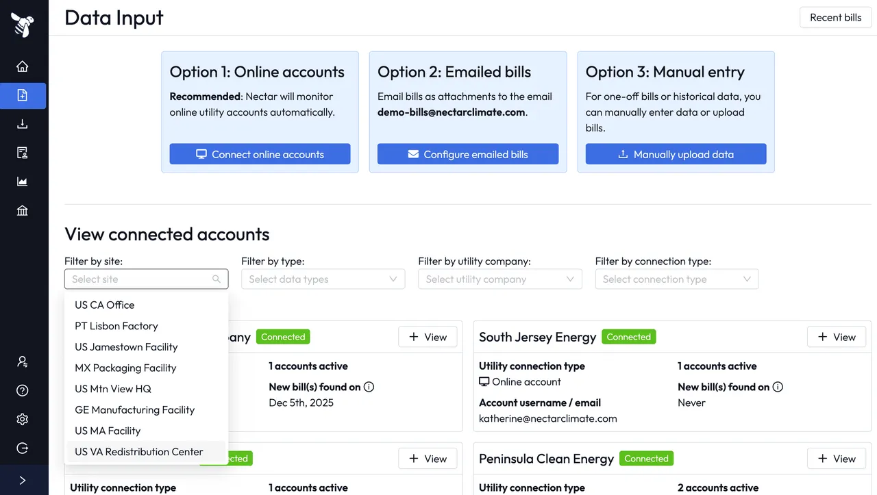 Nectar brand asset featured on nectarclimate.com