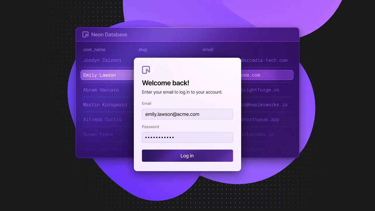 Neon brand asset featured on neon.tech