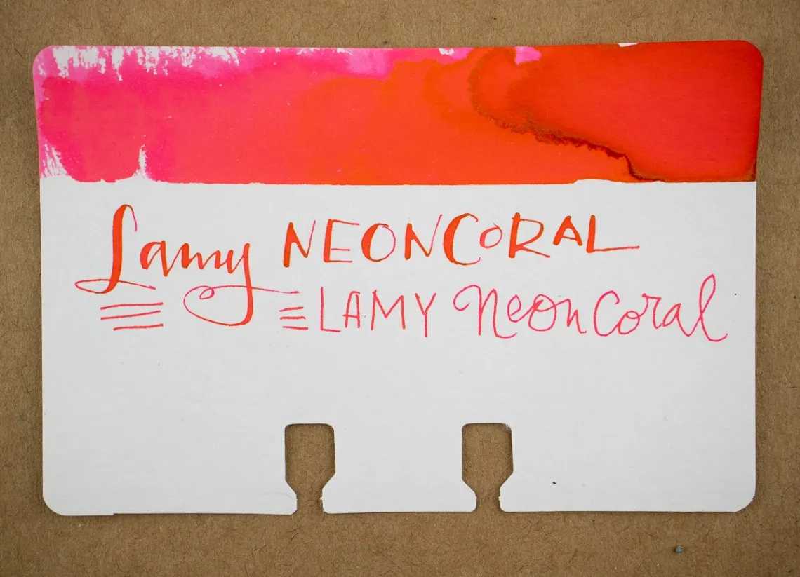 neoncoral brand asset featured on wellappointeddesk.com