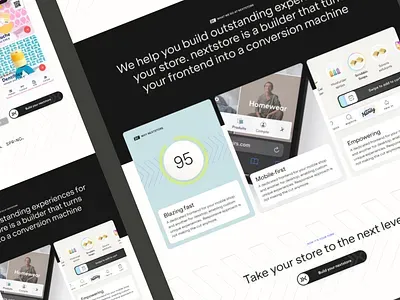 Nextstore brand asset featured on dribbble.com
