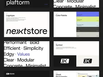 Nextstore brand asset featured on dribbble.com