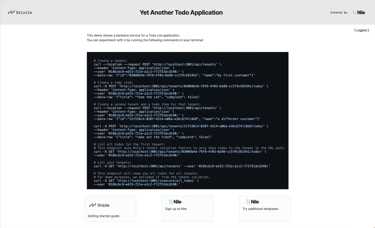 Nile brand asset featured on thenile.dev