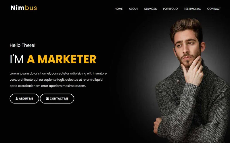 Nimbus brand asset featured on templatemonster.com