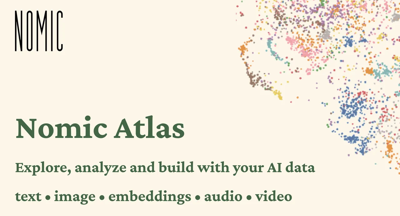 Nomic AI brand asset featured on atlas.nomic.ai
