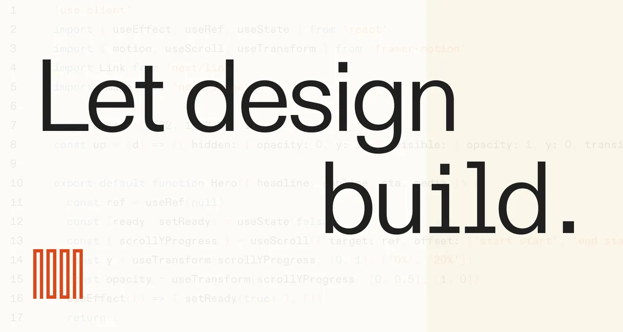 Noon brand asset featured on noon.design
