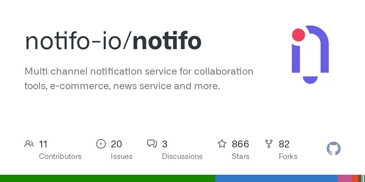 Notifo brand asset featured on github.com