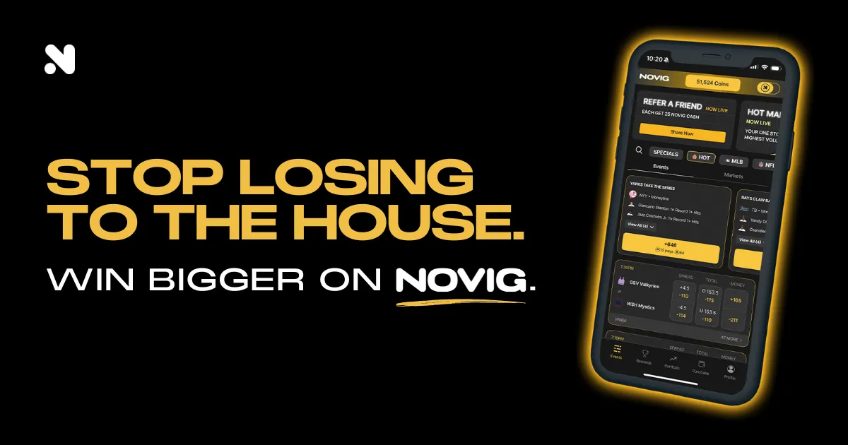 Novig brand asset featured on novig.us