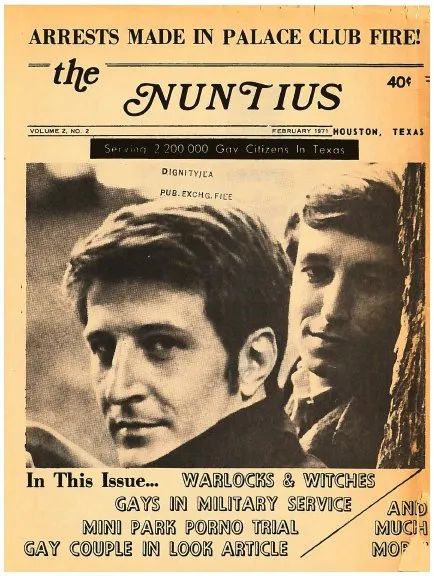 Nuntius brand asset featured on houstonlgbthistory.org