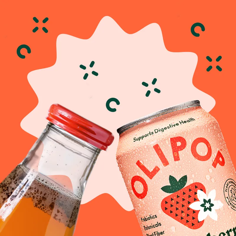 Olipop brand asset featured on drinkolipop.com