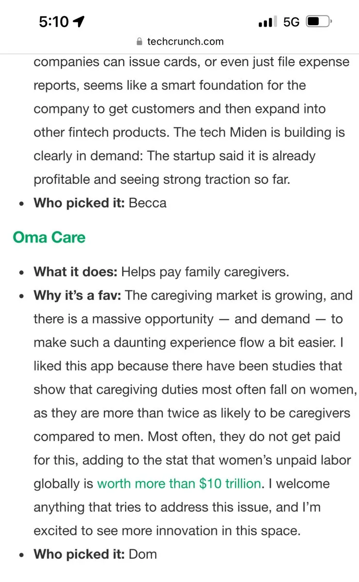 Oma Care brand asset featured on x.com
