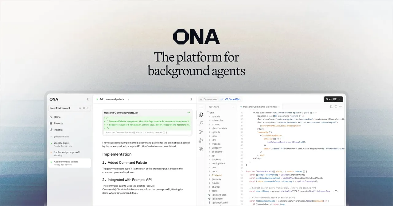 Ona brand asset featured on ona.com