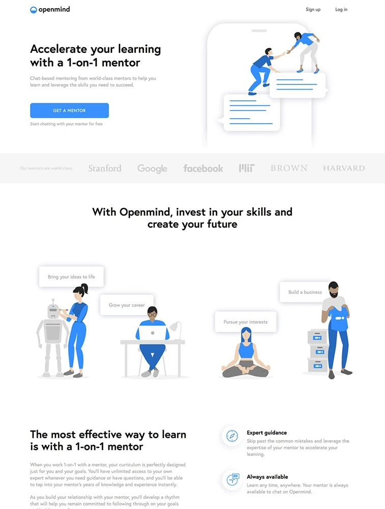 OpenMind brand asset featured on lapa.ninja