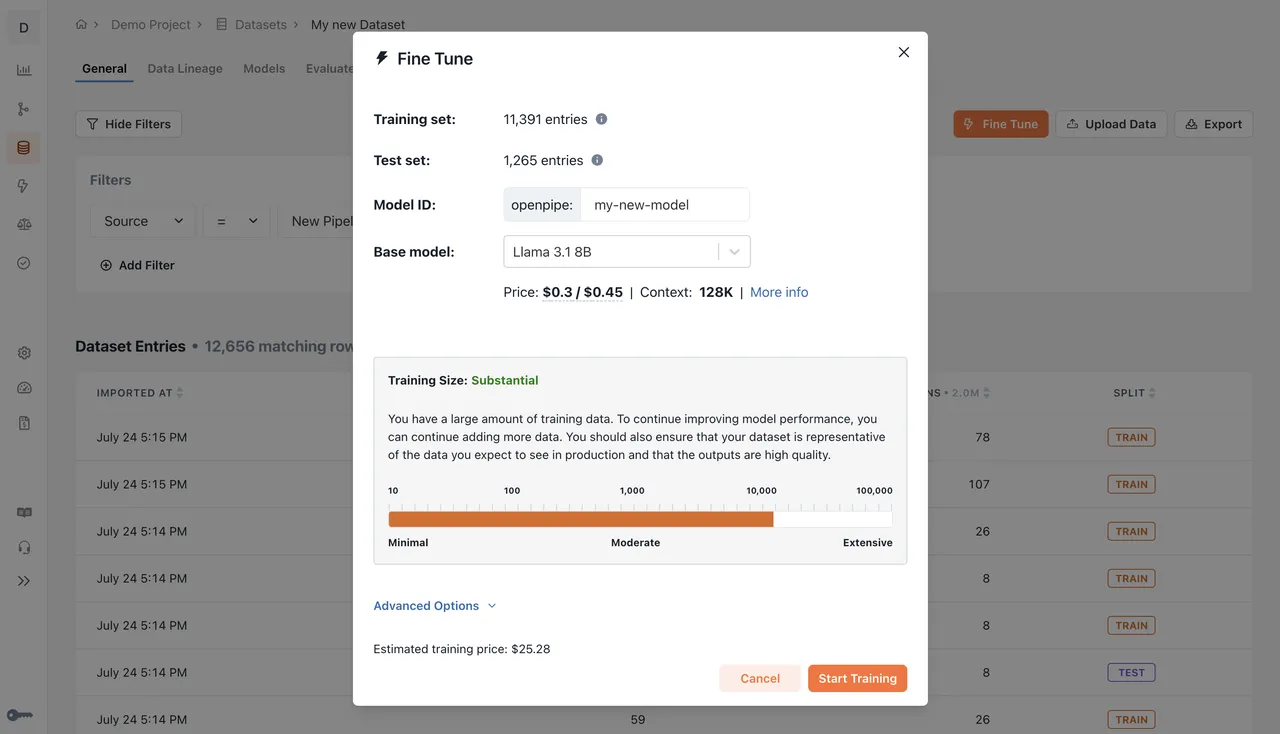 OpenPipe brand asset featured on docs.openpipe.ai