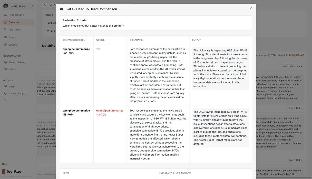 OpenPipe brand asset featured on docs.openpipe.ai