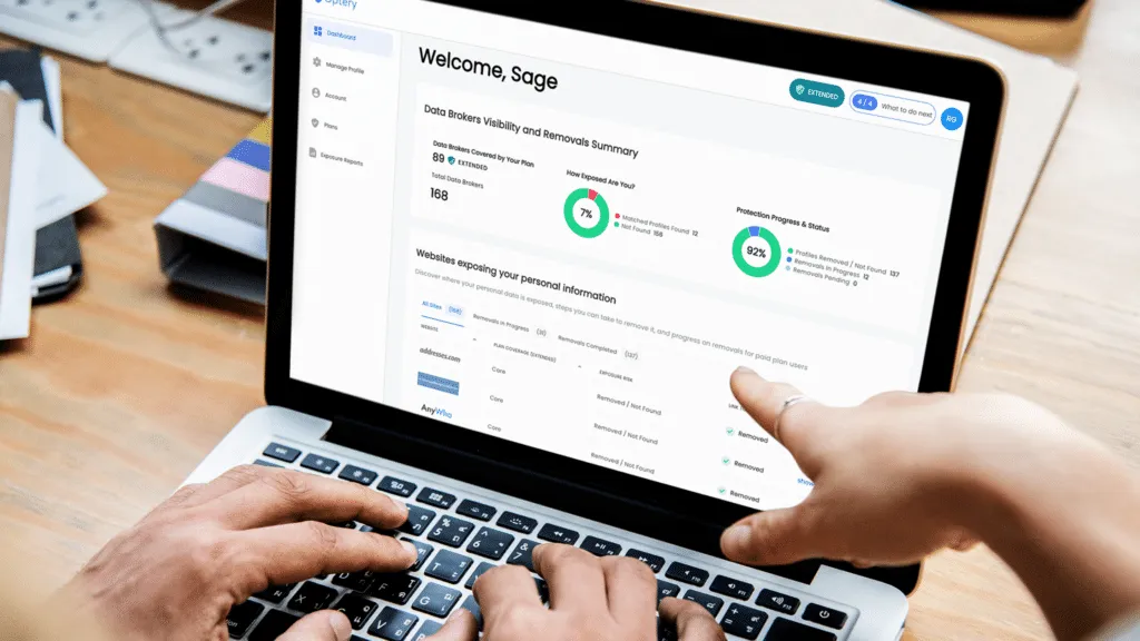 Optery brand asset featured on optery.com