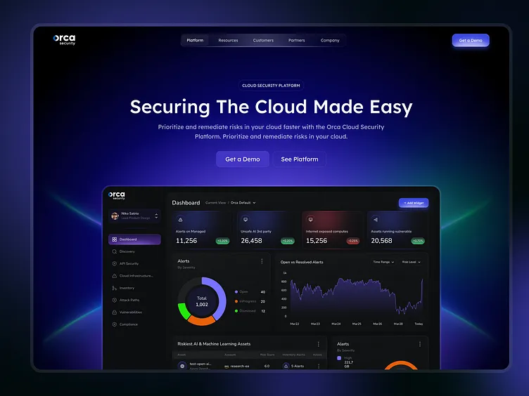 Orca brand asset featured on dribbble.com