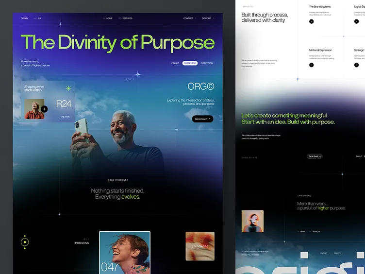 Origin brand asset featured on dribbble.com