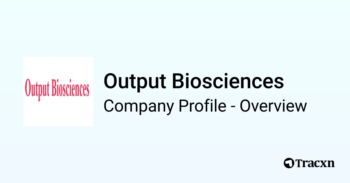 Output Biosciences brand asset featured on tracxn.com