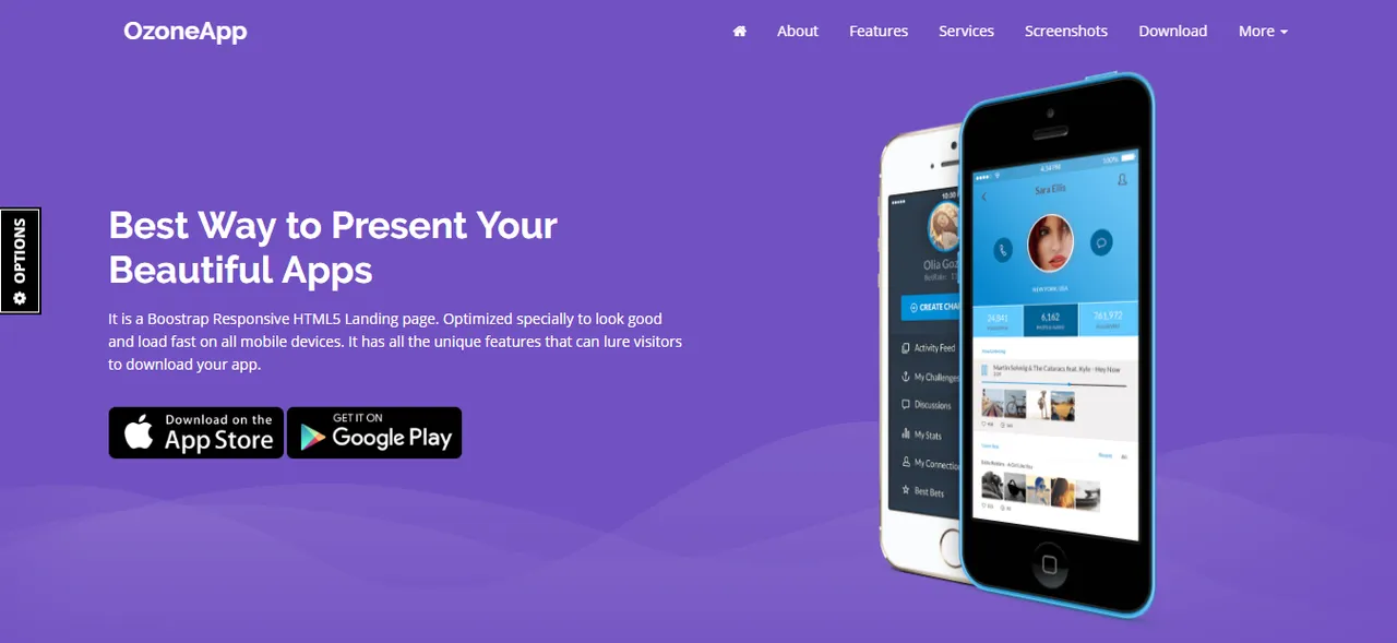 Ozone brand asset featured on themeforest.net