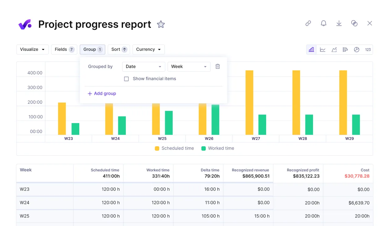 Parametric brand asset featured on productive.io