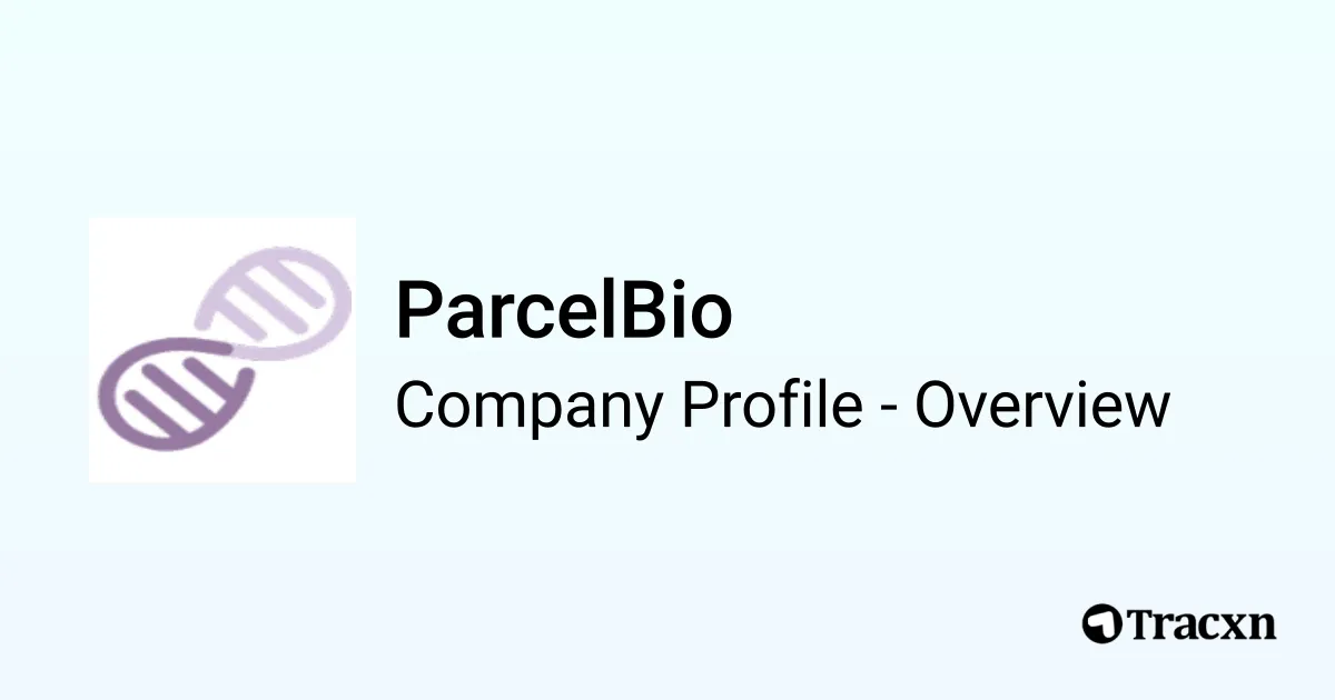 ParcelBio brand asset featured on tracxn.com